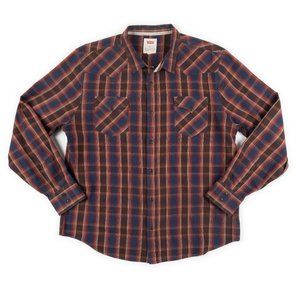 LEVI'S western plaid button down shirt size XXL